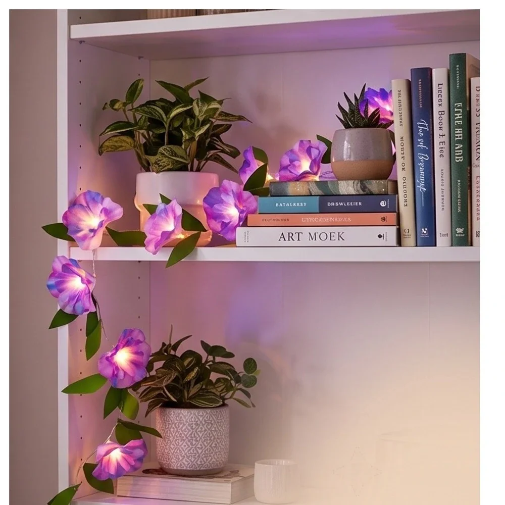 Crayola Signature Make Your Own Flower String Lights DIY Craft Kit Purple‎ LED